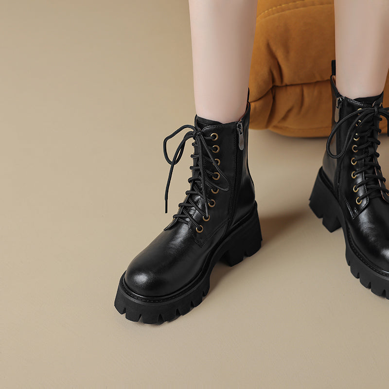 lug sole platform boots