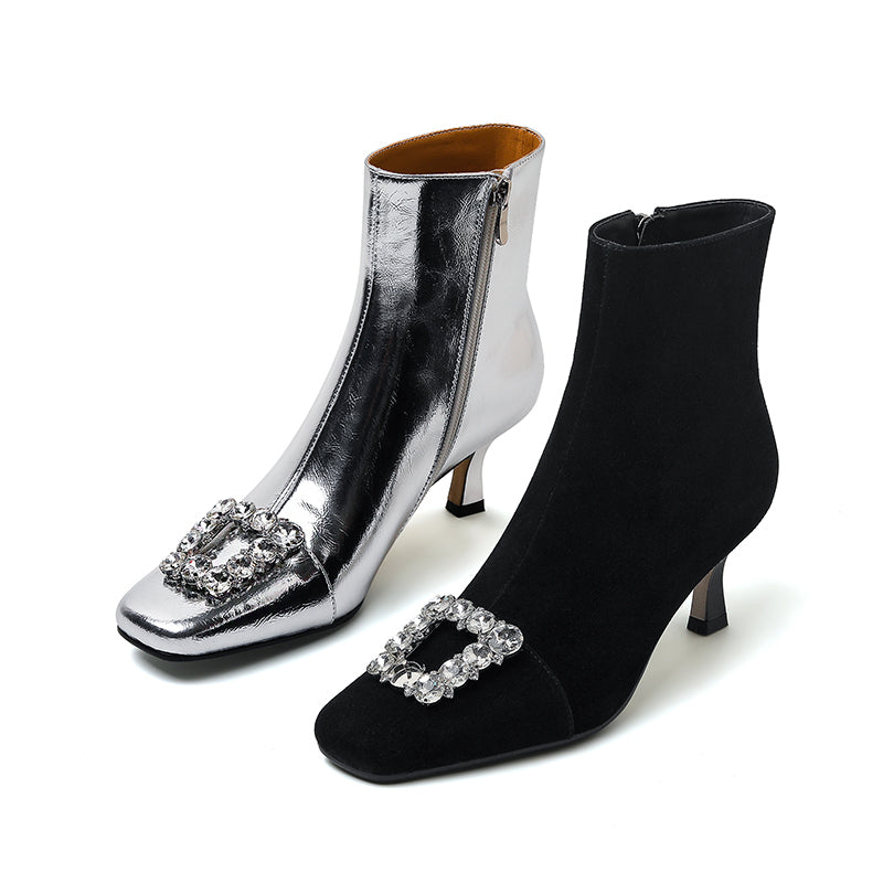 Silver Boots Womens