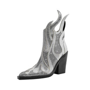 Silver Sparkle Boots