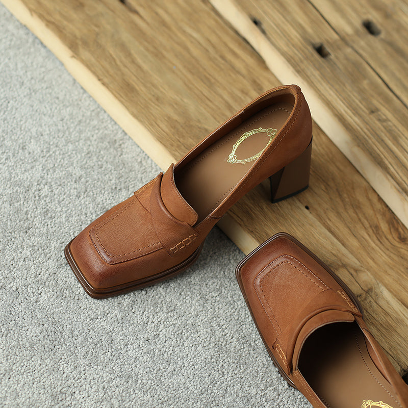 Women's Loafers with Heel