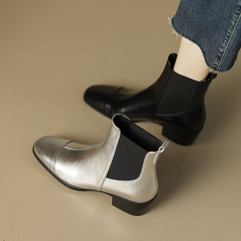 Womens Silver Boots