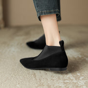 Suede Ankle Booties