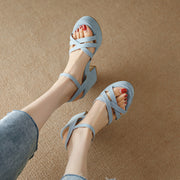 Ankle Strap Platform Sandals