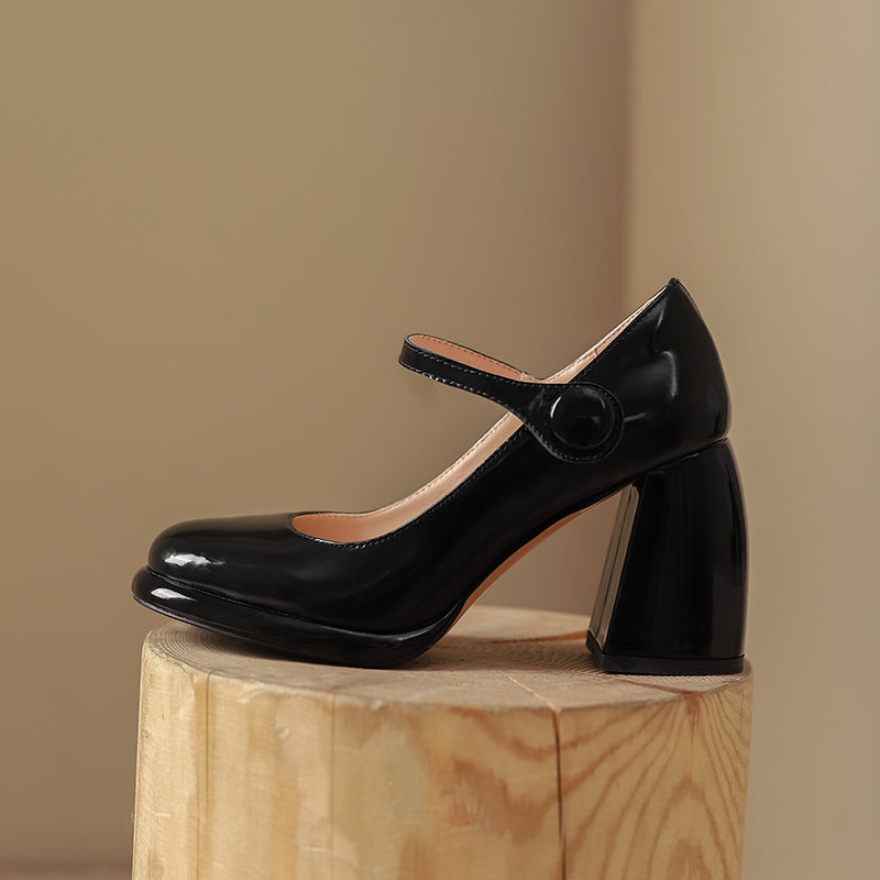 BY FAR Ginny patent-leather Mary Jane pumps | NET-A-PORTER