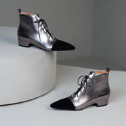Silver Ankle Boots