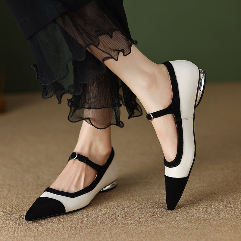 Pointed mary jane hot sale flats