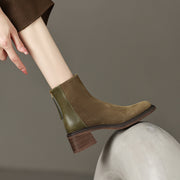Olive Green Ankle Boots