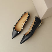 Studded Pointed Toe Flats