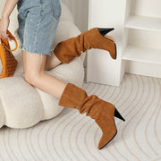 Brown Mid Calf Boots