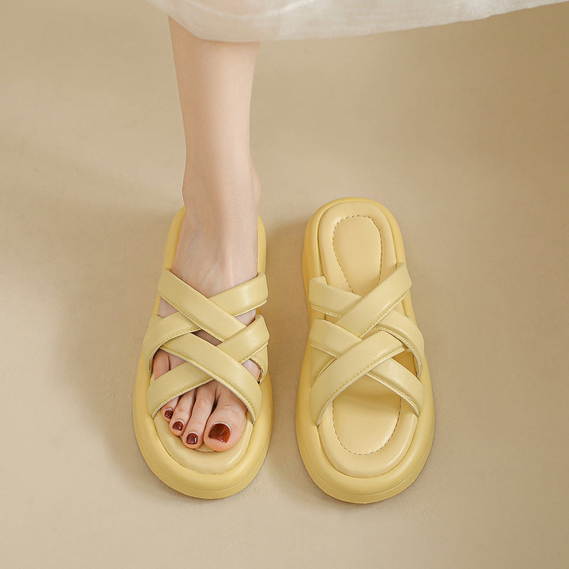 Diya Super Comfy Strappy Mules Slippers